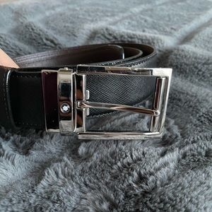 Mont Blanc Mens Reversible Leather Belt